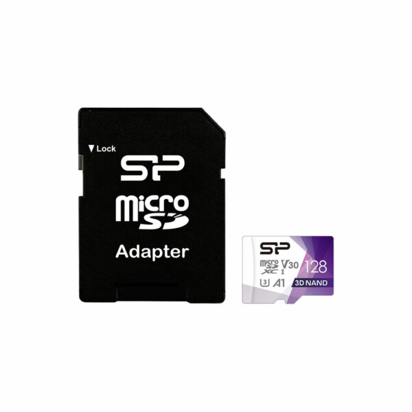 کارت حافظه سیلیکون پاور microSDXC Superior PRO U3 ظرفیت 128 گیگابایت