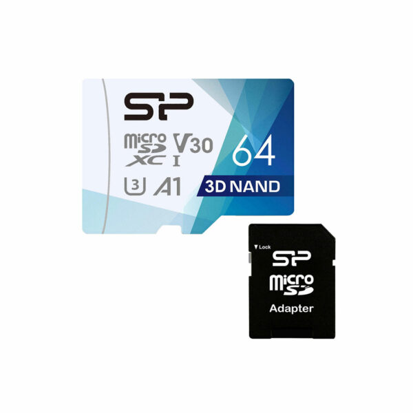 کارت حافظه سیلیکون پاور microSDXC Superior PRO U3 ظرفیت 64 گیگابایت