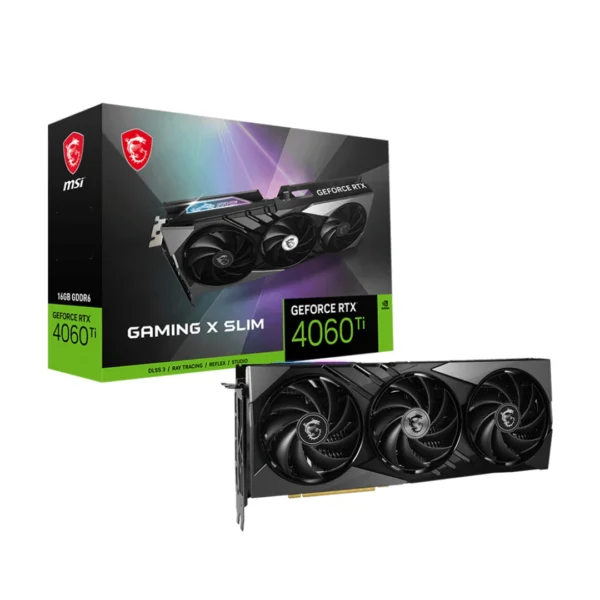 کارت گرافیک ام اس آی GeForce RTX 4060 Ti Gaming X Slim 16GB OC کارت گرافیک ام اس آی GeForce RTX 4060 Ti Gaming X Slim 16GB OC
