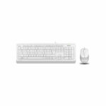 موس و کیبورد بی سیم ای فورتک مدل F1010 WHITE