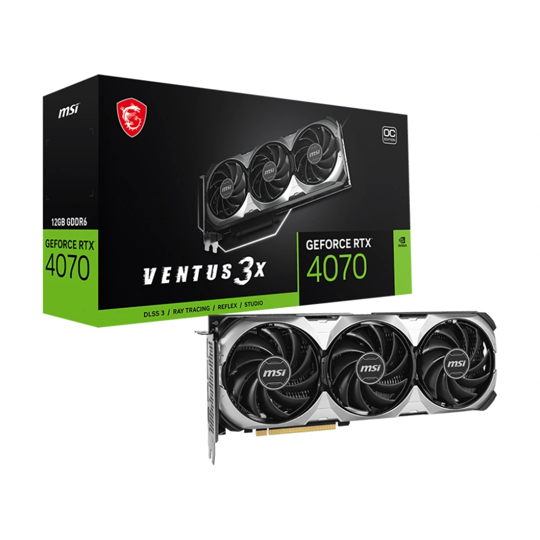 کارت گرافیک ام اس آی GeForce RTX 4070 Ventus 3X E1 12G OC کارت گرافیک ام اس آی GeForce RTX 4070 Ventus 3X E1 12G OC