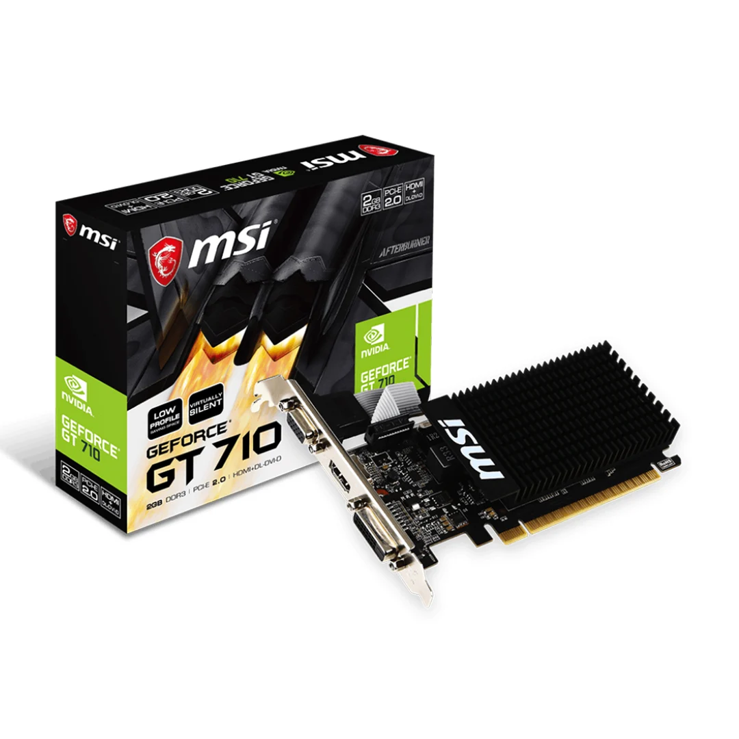 کارت گرافیک ام اس آی GeForce GT 710 2GBD3H 4HDMI - 1 کارت گرافیک ام اس آی GeForce GT 710 2GBD3H 4HDMI - Image 1