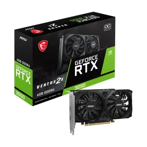 کارت گرافیک ام اس آی مدل Geforce RTX 3050 Ventus 2X E OC 6GB