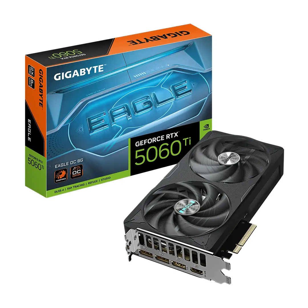 کارت گرافیک گیگابایت GeForce RTX 5060 Ti Eagle OC 8G - 1 کارت گرافیک گیگابایت GeForce RTX 5060 Ti Eagle OC 8G - Image 1