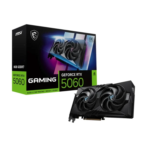 کارت گرافیک ام اس آی MSI RTX 5060 Gaming OC 8GB کارت گرافیک ام اس آی مدل Geforce RTX 5060 Gaming OC 8GB