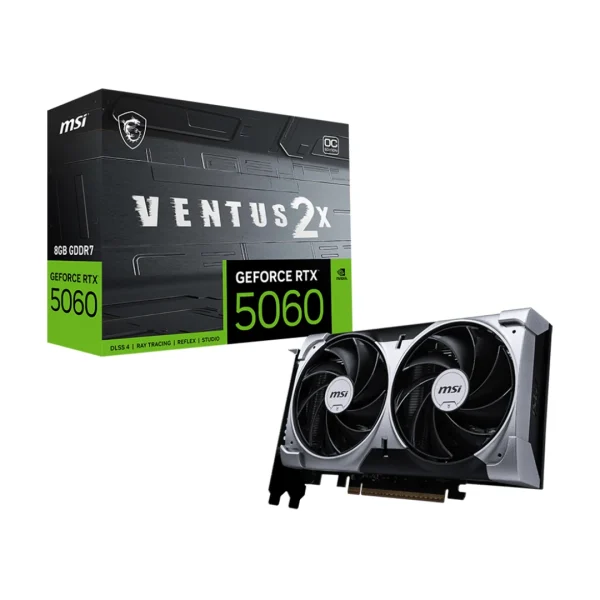 کارت گرافیک ام اس آی MSI RTX 5060 Ventus 2X OC 8GB کارت گرافیک ام اس آی مدل Geforce RTX 5060 Ventus 2X OC 8GB