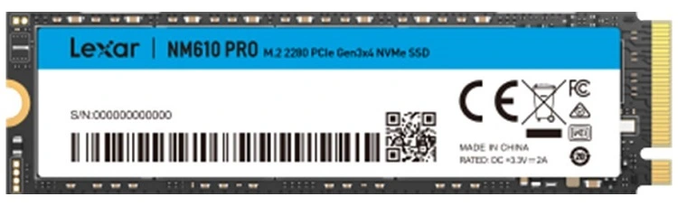 مشاهده ، بررسی و خرید حافظه SSD اینترنال لکسار مدل NM610 PRO M.2 ظرفیت 500 گیگابایت