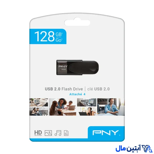 خرید فلش مموری پی ان وای مدل Attache 4 ظرفیت ۱۲۸ گیگابایت