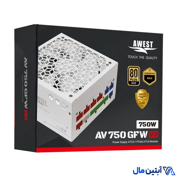 پاور اوست مدل AV 750GFW V3 ظرفیت ۷۵۰ وات فول ماژولار - Image 2