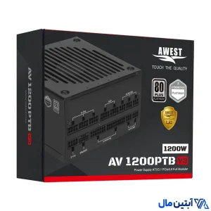 خرید پاور اوست مدل AV1200-PTB V3 ظرفیت 1200 وات فول ماژولار