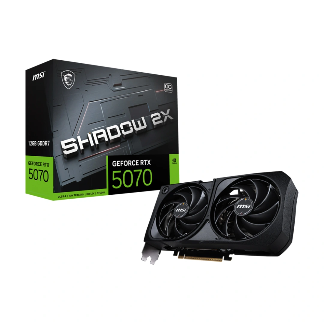 کارت گرافیک ام اس آی Geforce RTX 5070 Shadow 2X OC 12GB کارت گرافیک ام اس آی Geforce RTX 5070 Shadow 2X OC 12GB