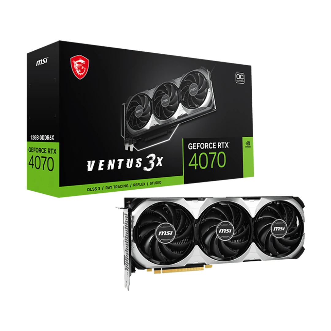 کارت گرافیک ام اس آی مدل Geforce RTX 4070 Ventus 3X OC 12GB کارت گرافیک ام اس آی مدل Geforce RTX 4070 Ventus 3X OC 12GB