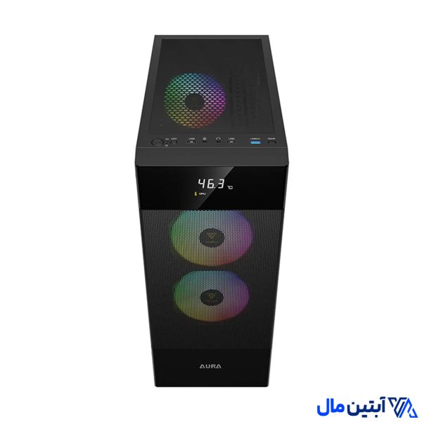 خرید کیس کامپیوتر گیم دیاس مدل AURA GC5 ELITE ARGB Black