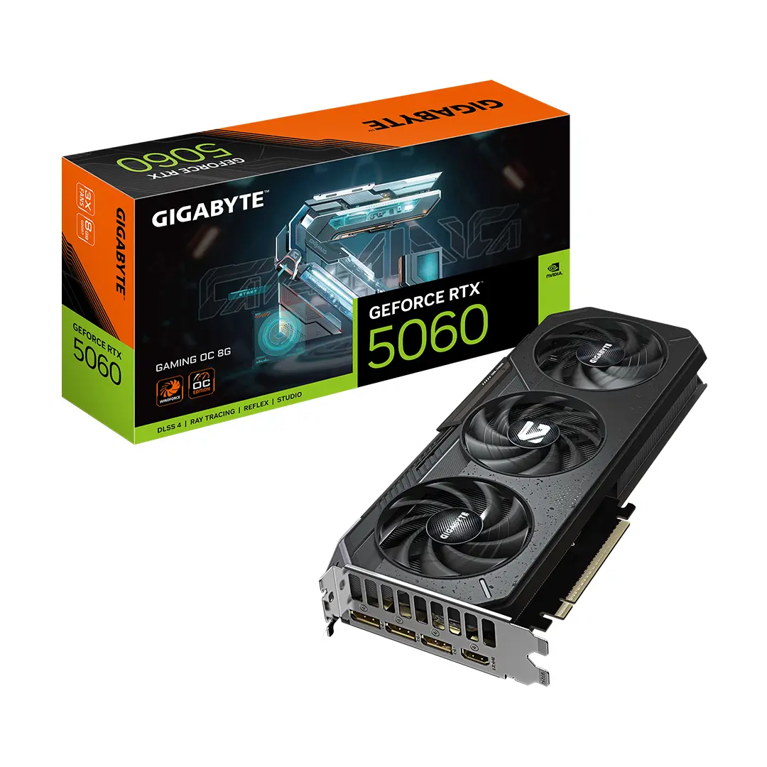 کارت گرافیک گیگابایت Gigabyte Geforce RTX 5060 Gaming OC 8GB