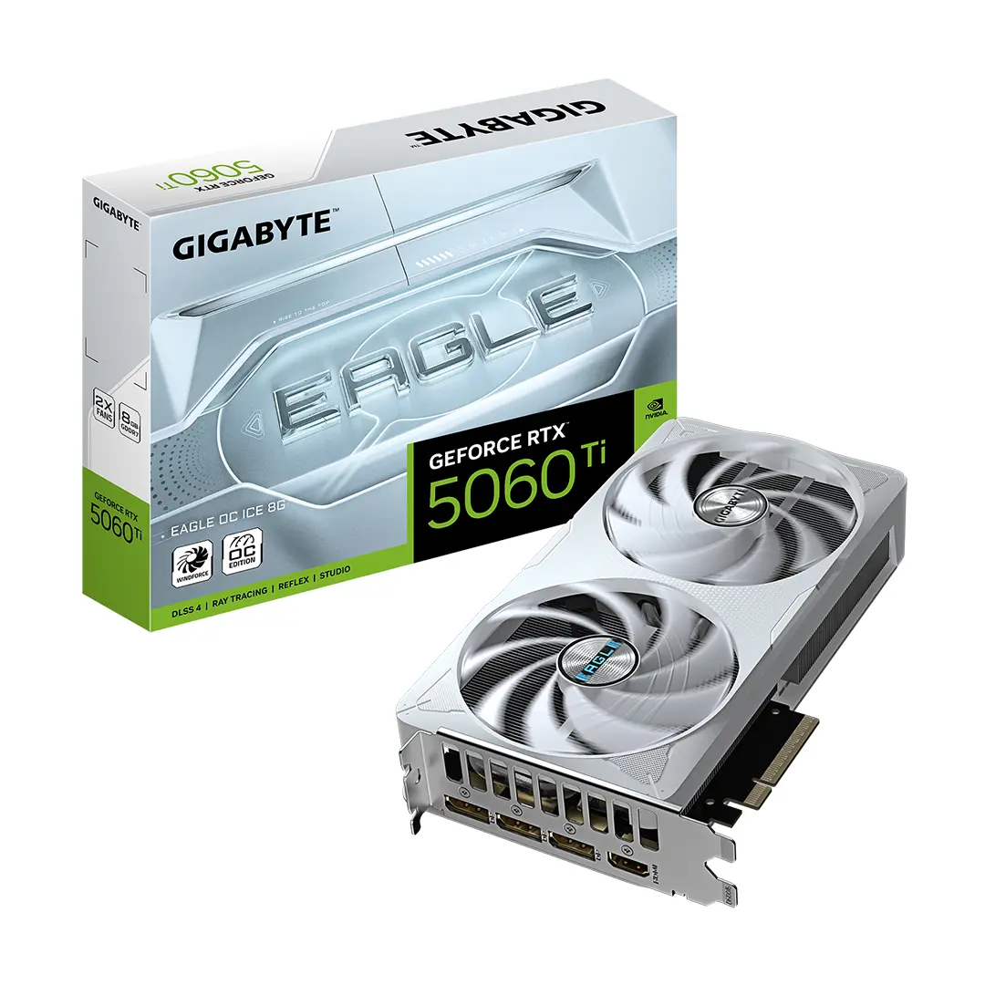 کارت گرافیک گیگابایت Gigabyte RTX 5060 Ti Eagle OC Ice 8GB