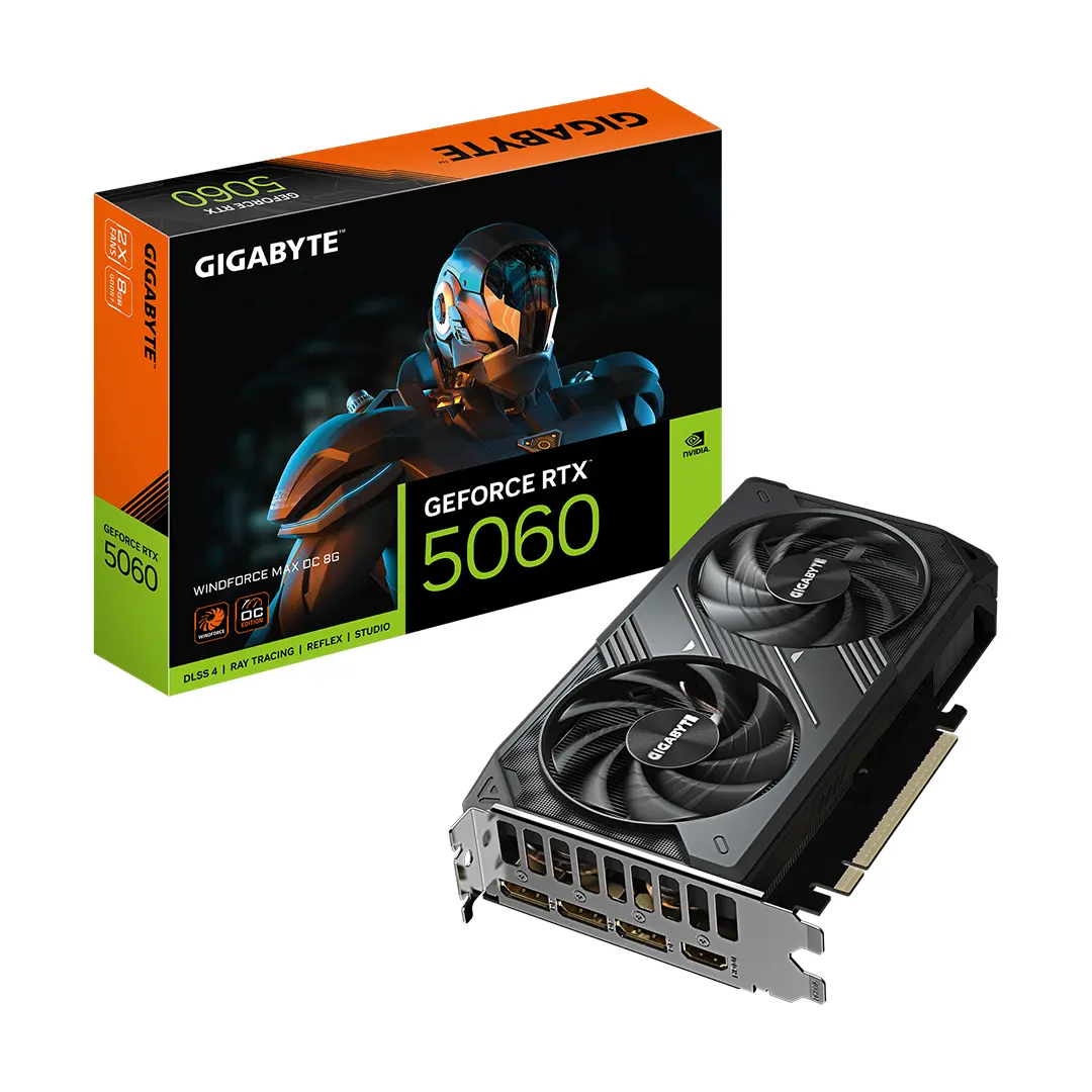 کارت گرافیک گیگابایت Gigabyte RTX 5060 Windforce MAX OC 8GB