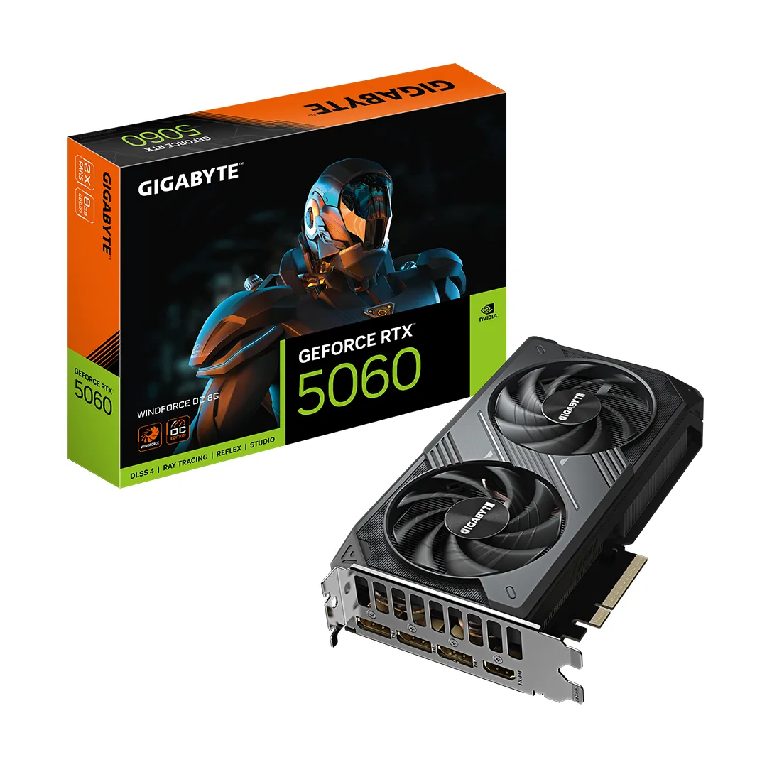 کارت گرافیک گیگابایت Gigabyte RTX 5060 Windforce OC 8GB